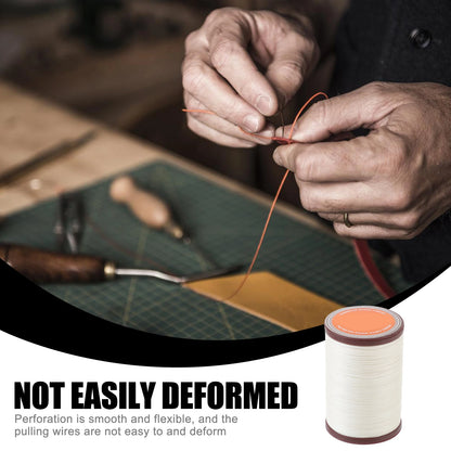 1PC 0.45mm Round Waxed Thread Leather Sewing Thread Hand Stitching Thread Waxed Linen Thread For Book Binding Diy Sewing Craft
