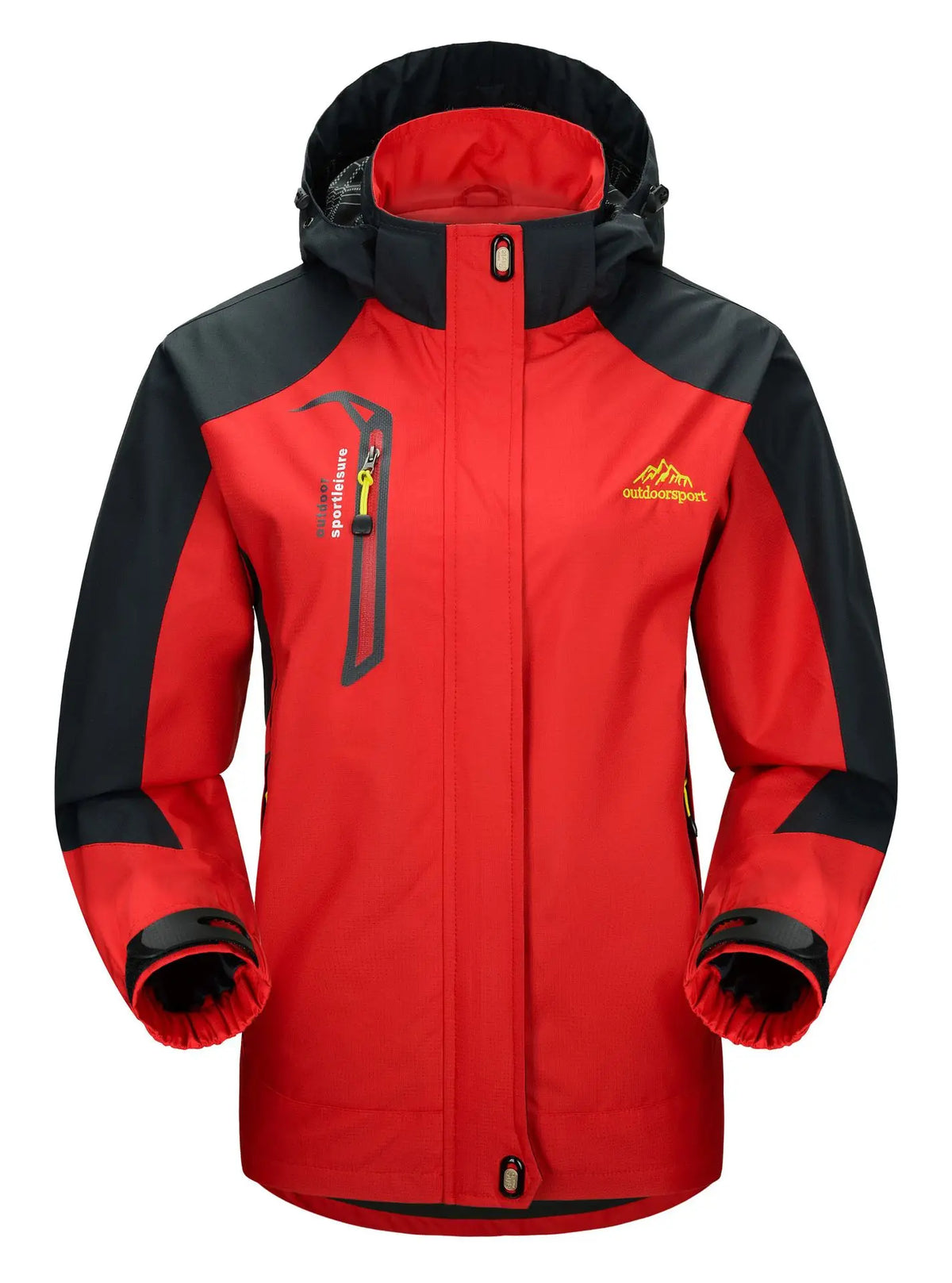 Men's Waterproof Windproof Rain Jacket Hiking Trekking Ski Outdoor Sports Coat Lightweight Packable Hooded Raincoat for Travel