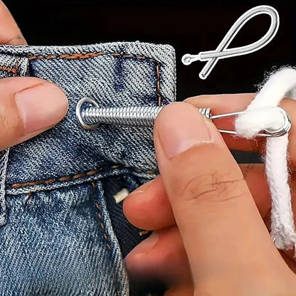 DIY Sewing Bendable Spring Drawstring Threader Clip Elastic Band Lace Cord Flexible Thread for Pants Hoodies Accessories