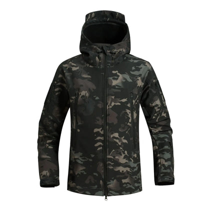 Men's Winter Autumn Softshell Fleece Jackets Windproof Outdoor Fishing Hiking Hunting Thermal Camping Cargo Coats Warm M-4XL