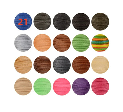 50M 0.8mm Thickness Waxed Thread For Leather Waxed Cord For Diy Handicraft Tool Hand Stitching Thread Flat Waxed Sewing Line