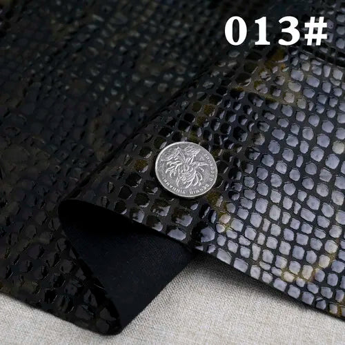 Thickened Crocodile Grain Leather Fabric Handmade DIY PU Leather Background Decoration Clothing Home Textile Cloth Sewing
