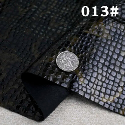 Thickened Crocodile Grain Leather Fabric Handmade DIY PU Leather Background Decoration Clothing Home Textile Cloth Sewing