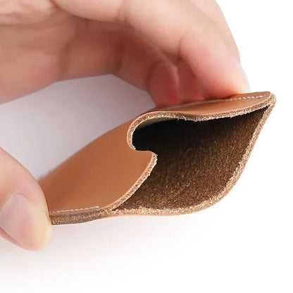 Ultra-Thin Mini Full-Grain Cowhide Leather Card Holder Wallets for Men Women Lightweight Soft Genuine Leather Credit Card