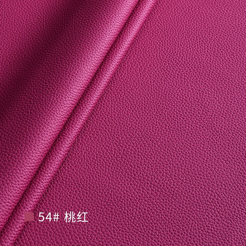Litchi Textured PU Leather Fabric Thickened for Sofa Car Seats Designer Handmade Diy Sewing Material Cloth By The Meter