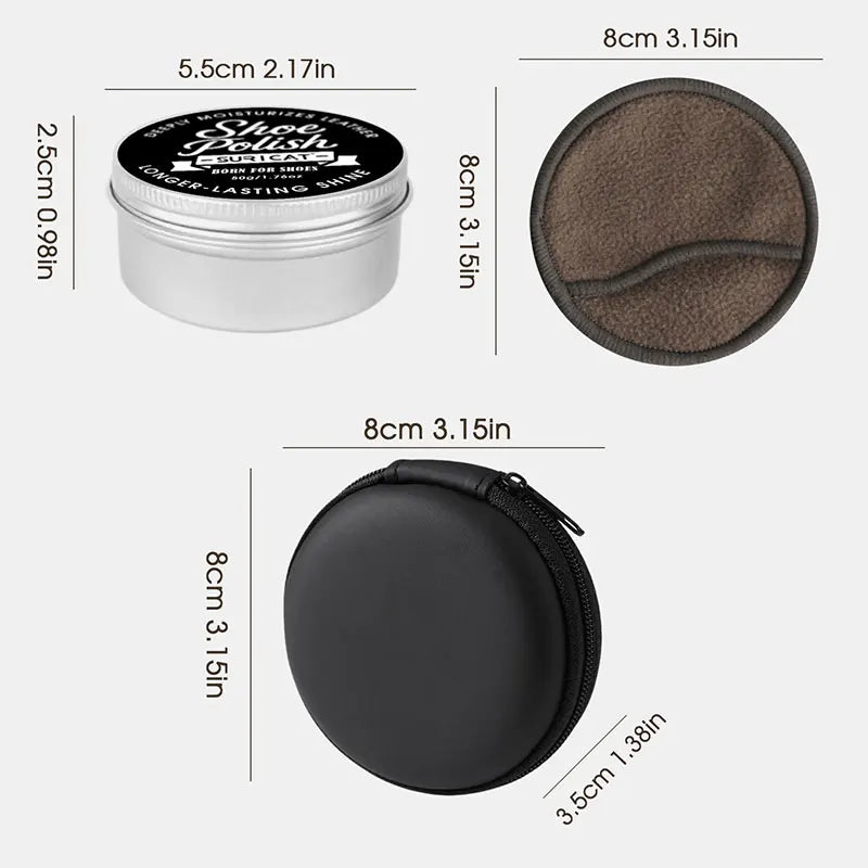 Leather Shoe Care Oil in Aluminum Box, Leather Cleaning and Nourishing Care, Polishing and Maintenance Oil, High-End Shoe and Leather Bag Polishing, Leather Cleaner, Car Seats, Sofas, High-End Leather Bag Cleaning Polishing S