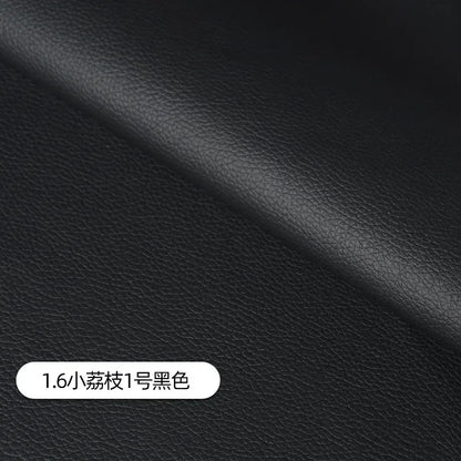 Litchi Pattern Leather Fabric Upholstery Per Meter for Car Interior Bag Chairs Diy Sewing Waterproof Wearable Soft Cloth Plain