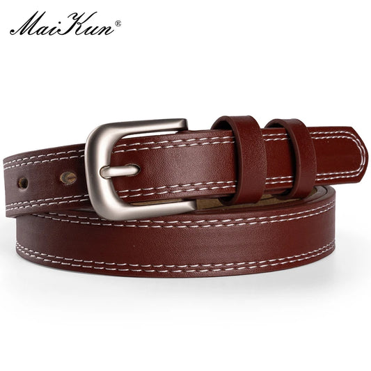 Top Quality Leather Belts for Women Cummerbund Luxury Female Belt Decorative Simple Waist Belt Candy Color Drop Shipping
