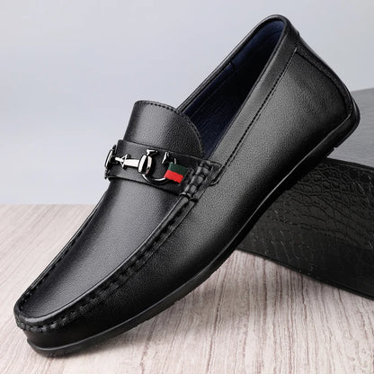 LUXURY BRAND MEN GENUINE LEATHER SHOES DESIGNER DRIVING MOCCASINS LOAFERS DRESS SHOES SLIP ON WEDDING OFFICE CASUAL SHOE FOR MAN