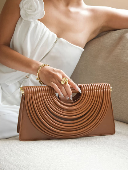 Handbags for Women 2025 New Gold Luxury Designer Brand Handwoven Noodle Bags Leather Pulled Hobo Silver Evening Clutch Chic