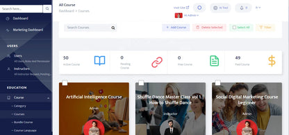 AI Learning Management System Software for Coaching, Intelligent Learning Path, Performance Analytics and Live Class Features