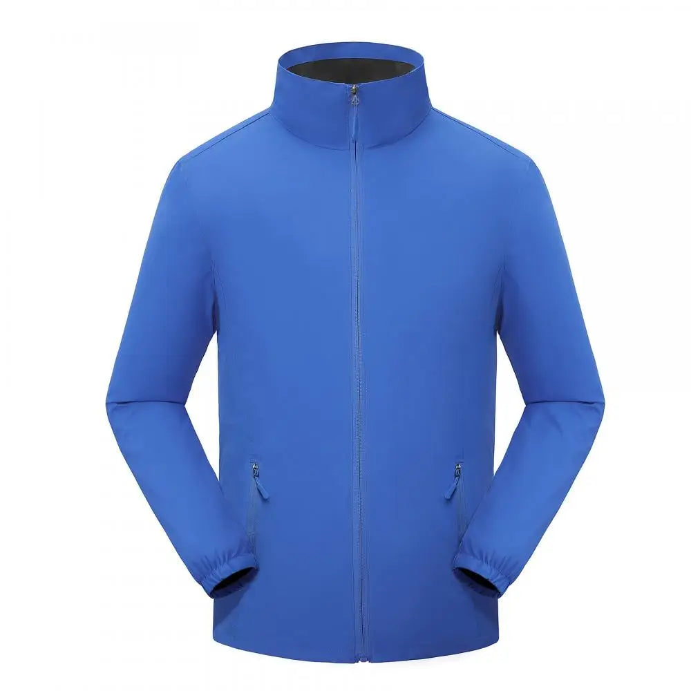 Men's And Women Lightweight Softshell Jacket Waterproof Windbreaker Climb Hiking Coat Custom Logo Print Design Unisex Outerwear