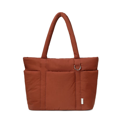 Ladies Large Capacity Shoulder Bag Laptop Case 15.6 16 inch Multi Pocket, Lightweight Travel Handbag Shockproof Laptop Tote Bag