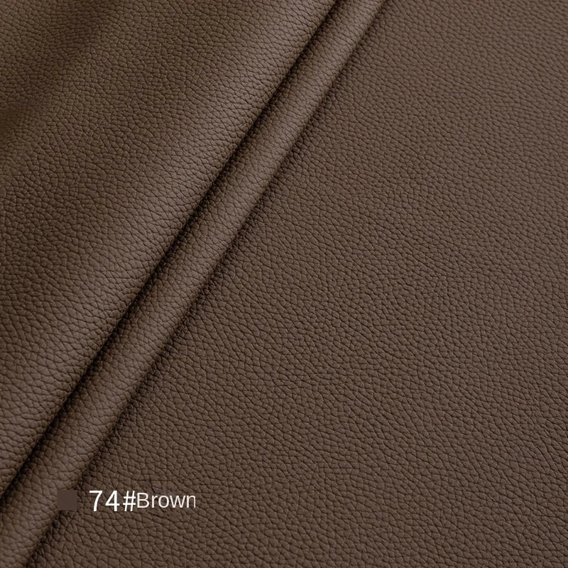 Litchi Textured PU Leather Fabric Thickened for Sofa Car Seats Designer Handmade Diy Sewing Material Cloth By The Meter