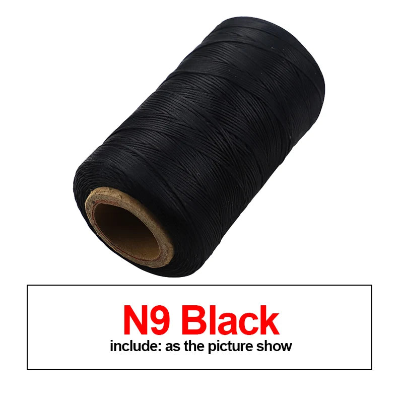 260M 150D Thickness Waxed Thread For Leather Waxed Cord For Diy Handicraft Tool Hand Stitching Thread Flat Waxed Sewing Line