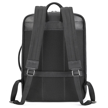 Luufan Business Leather Backpack For Men Male Genuine Leather Laptop Backpack 14 Inch Laptop School Bag School Bag Travel Bag