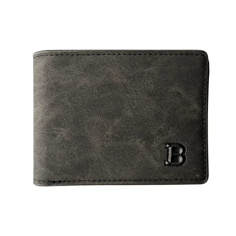 Wallet for Men with Zipper Coin Pocket Holder Soft PU Leather Wallet High Quality Minimalist Short Card Holder Business Wallets
