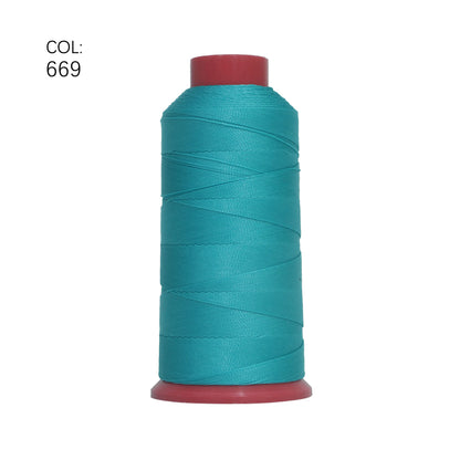 TEX 135 Nylon Bonded Thread 0.4MM Heavy Duty Fabric Sewing Leather Upholstery Shoes Canvas Sewing Stitch 420D/3 750 Yards Cone