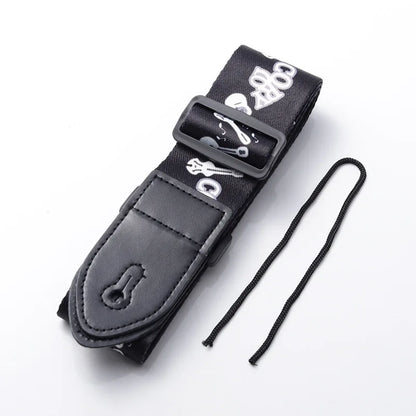 Fashion Retro Ethnic Style Guitar Strap Adjustable Leather Strap for Folk Guitar Electric Guitar Bass Ukulele Guitar Accessories