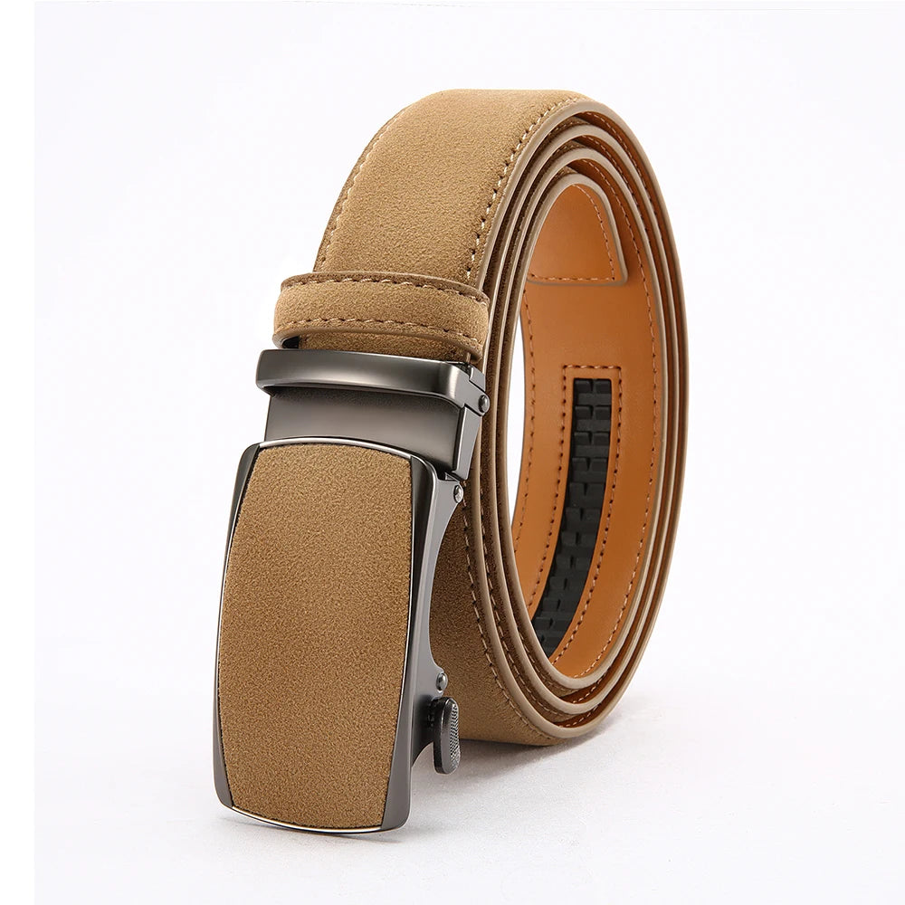 Men Leather Belt Automatic Buckle High Quality Male Leather Strap Luxury Jeans for Men Men Accessori