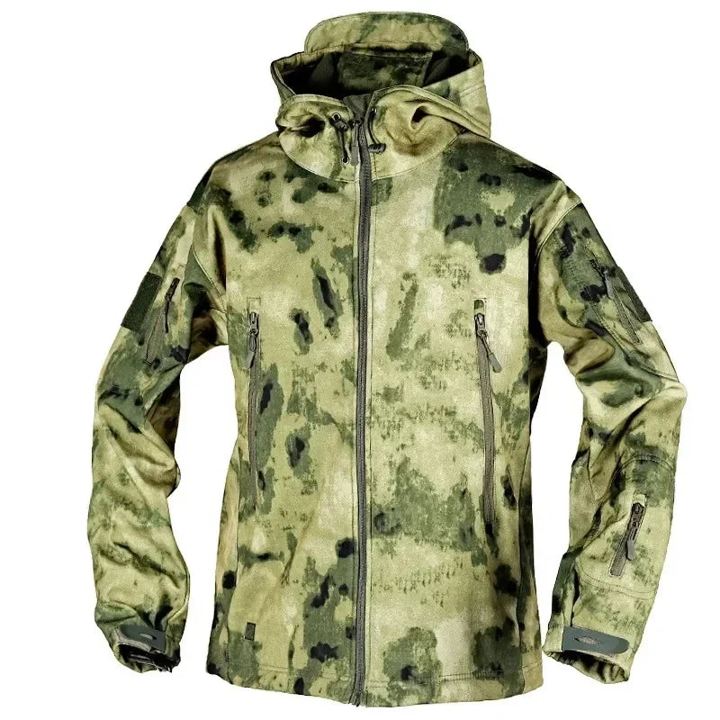 Outdoor Jackets Men Shark Skin Soft Shell Tactical Waterproof Windbreaker Combat Jacket Mens Hooded Bomber Coats