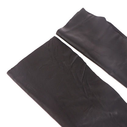 Black Color Soft Genuine Leather Fabric Sheet Real Goat Skin Piece Sewing Leather Material thickness 0.6mm