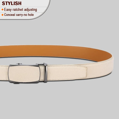 Men Leather Belt Automatic Buckle High Quality Male Leather Strap Luxury Jeans for Men Men Accessori