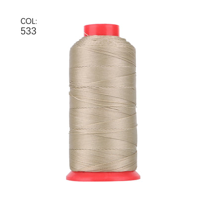 TEX 135 Nylon Bonded Thread 0.4MM Heavy Duty Fabric Sewing Leather Upholstery Shoes Canvas Sewing Stitch 420D/3 750 Yards Cone