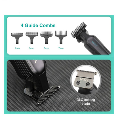 VGR Hair Trimmer Professional Clipper Rechargeable Haircut Machine Cordless Barber Digital Display Hair Trimmer for Men V-930