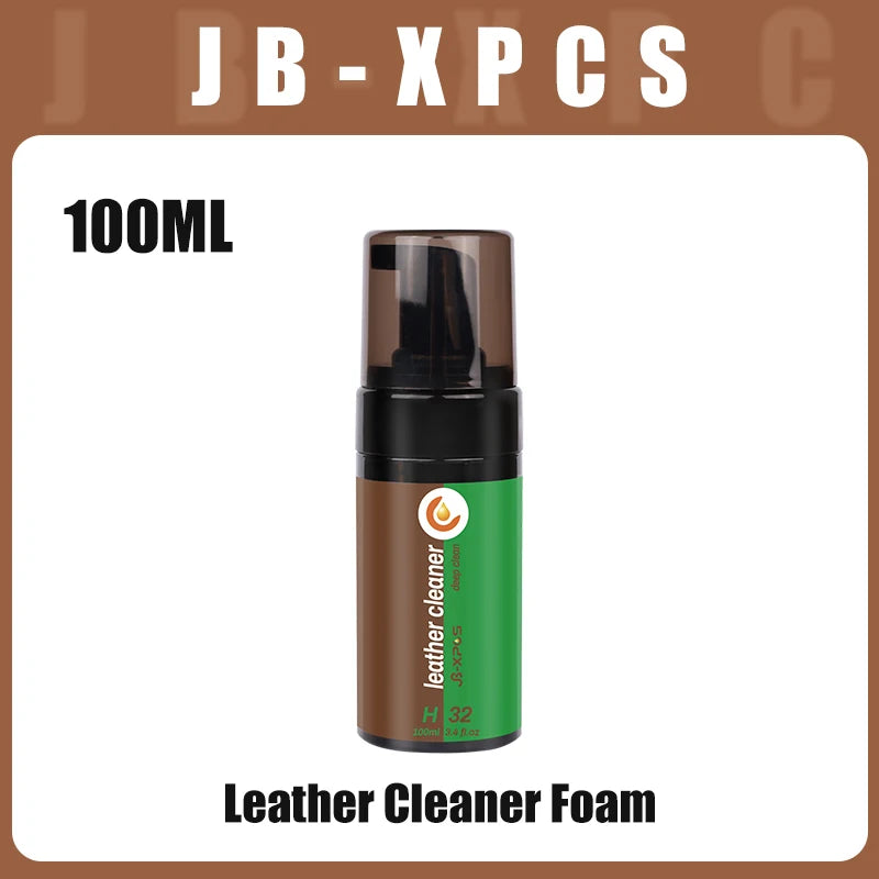 Leather Cleaner Foam Great for Sofa,Boots, Handbags, Car Interior Seat, Furniture Removes Surface Dirt,Salt JB-XPCS H32