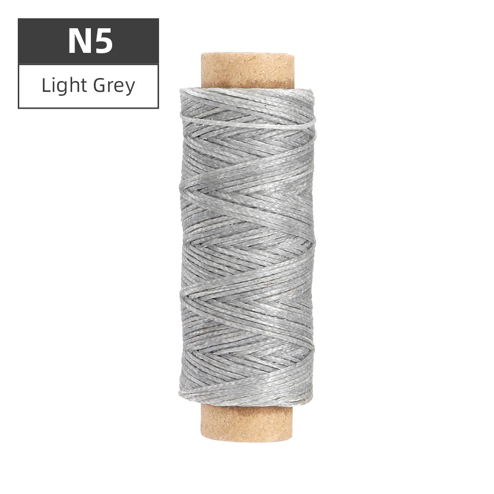 1pcs Leather Waxed Thread, Durable Leather Sewing Thread For Hand Stitching Leather Craft DIY, Leather Shoe Repairing Thread