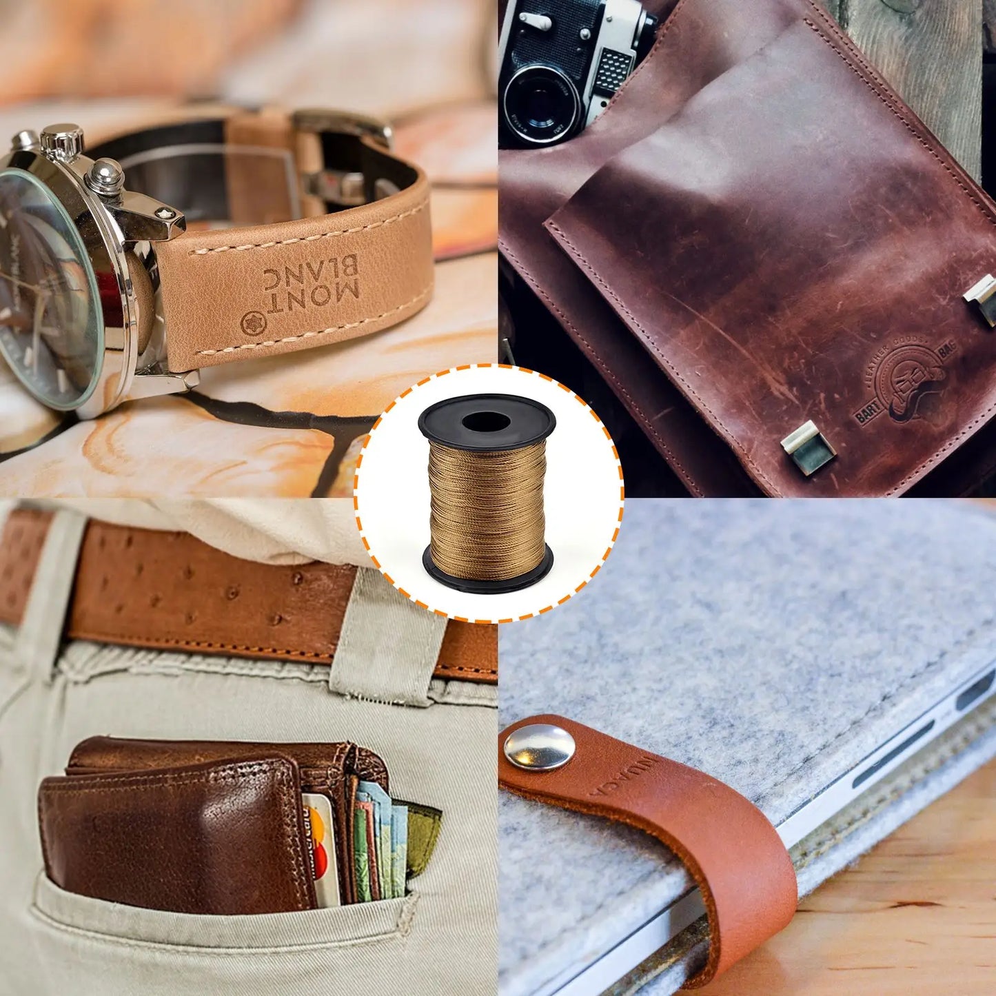 150 Meters/Roll 0.25mm Nylon Waxed Line Leather Craft Sewing Wax Thread Cord Round Leather Sewing Wax Thread DIY High Strength