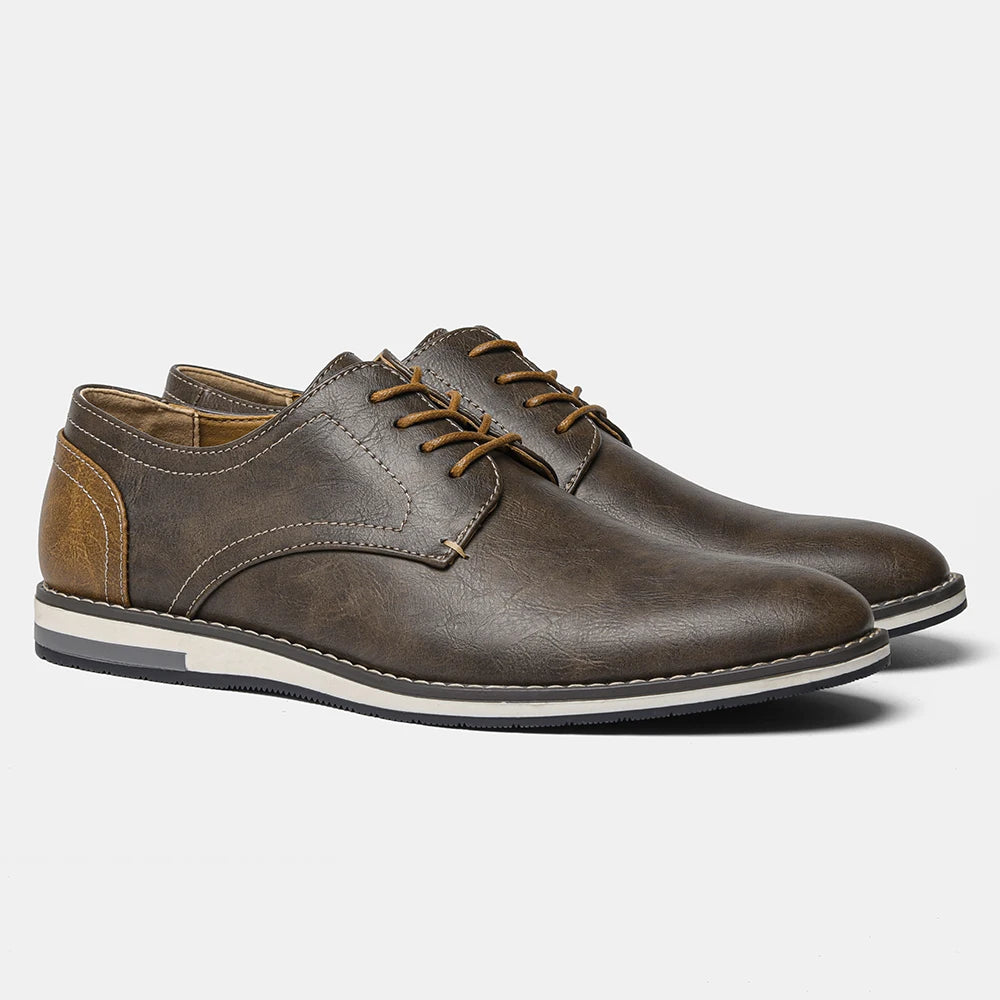 Leather loafer men fashion comfortable 2024 brand casual shoes men