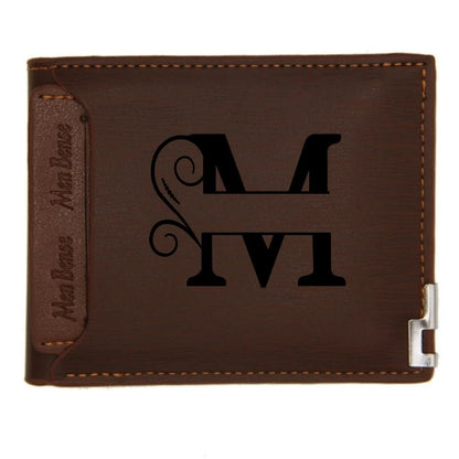 Personalized Leather Wallet for Men – Custom Engraved Name or Monogram –   Bifold Wallet – Custom Gift for Dad,