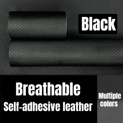 Self-Adhesive Faux Leather Repair Patch Perforated Breathable Material for Sofa,Car Seat,Furniture Interior Repairs Leather Tape