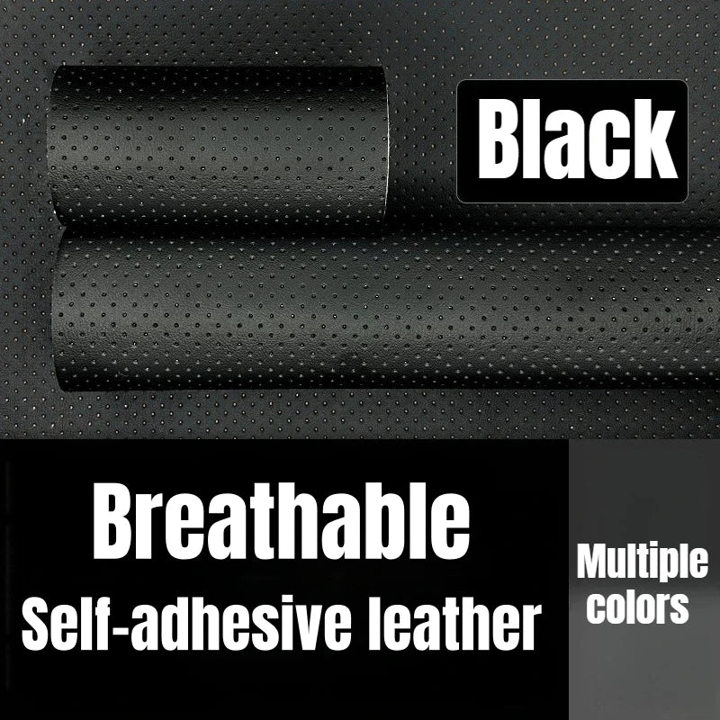 Perforated Breathable Faux Leather Self-Adhesive Leather Repair Sofa Patch Adhesive Tape Repair Car Seat Furniture Chair Repair