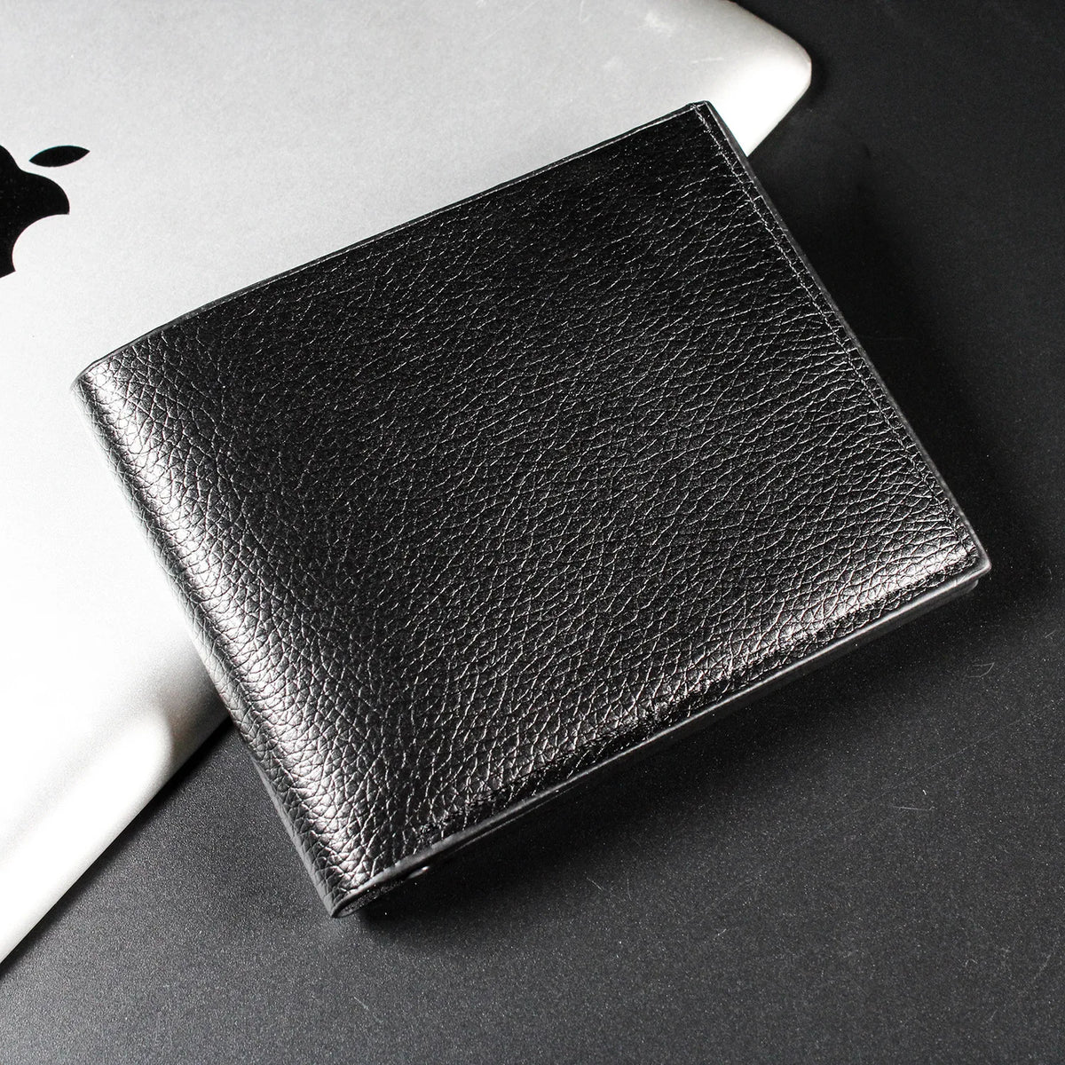 Fashion Short Men's Wallet PU Leather Men Wallets Multiple Card Slots ID/Credit Card Holder Black Wallets for Man