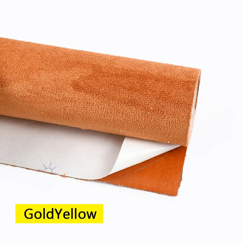 20*30-100*143cm Synthetic Leather Self-adhesive Fabric Car Interior Suede Adhesive Fabrics Door Velvet Decor Cloth DIY Accessory