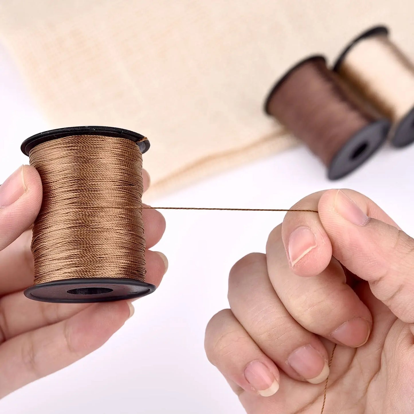 150 Meters/Roll 0.25mm Nylon Waxed Line Leather Craft Sewing Wax Thread Cord Round Leather Sewing Wax Thread DIY High Strength