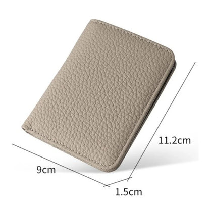 New Genuine Leather Women's Wallet Simple Mini Womens Wallets Card Bag Zipper Small Coin Bag Purse