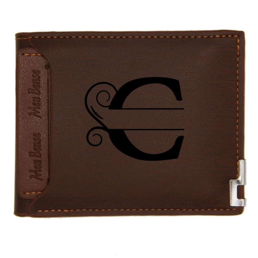 Personalized Leather Wallet for Men – Custom Engraved Name or Monogram –   Bifold Wallet – Custom Gift for Dad,