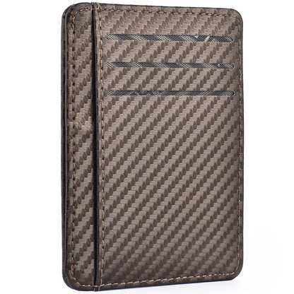 Men's Slim Minimalist Front Pocket Wallets Credit Card Holder Portable Leather Wallets