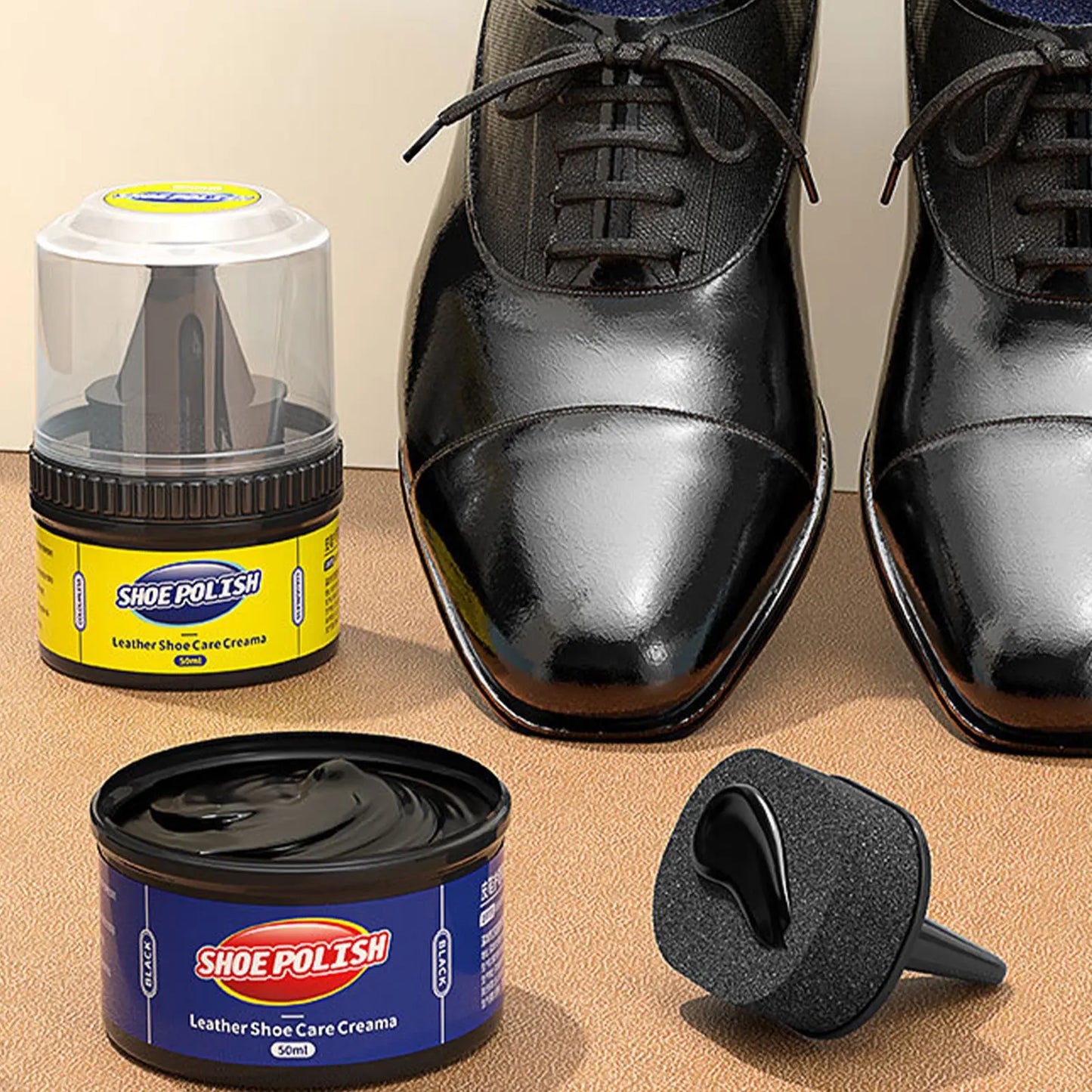 Leather cream leather care agent 40/50ml leather shoe care cream colorless shoe wax car leather care and interior cleaner