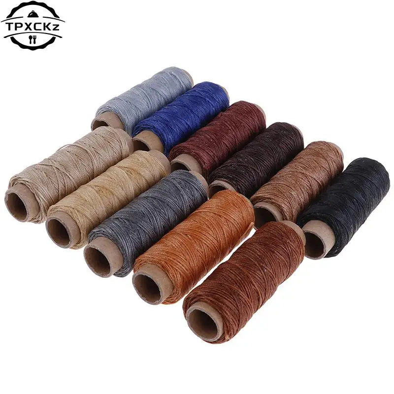 50m/Roll DIY Waxed Sewing Thread For Leather Shoe Hand Stitching Crafts Tool Hand Stitching For Leather Sewing Thread