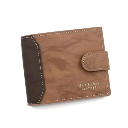 1PC PU Leather Men's Wallet with Hasp Business Card Holder Case Male Short Purse Coin Bag for Men Credit Card Wallets