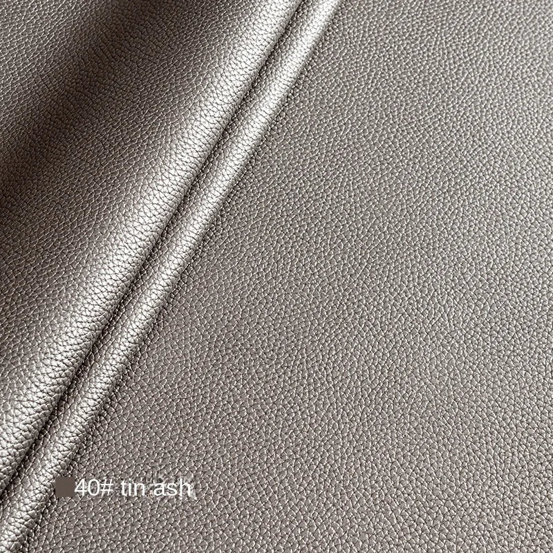 Litchi Textured PU Leather Fabric Thickened for Sofa Car Seats Designer Handmade Diy Sewing Material Cloth By The Meter