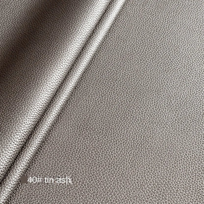 Litchi Textured PU Leather Fabric Thickened for Sofa Car Seats Designer Handmade Diy Sewing Material Cloth By The Meter