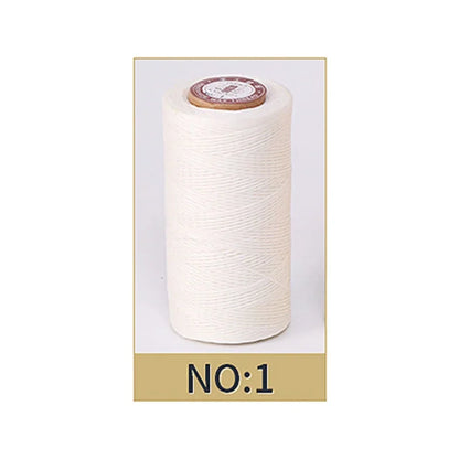 50M 0.8mm Thickness Waxed Thread For Leather Waxed Cord For Diy Handicraft Tool Hand Stitching Thread Flat Waxed Sewing Line