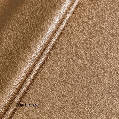 Litchi Textured PU Leather Fabric Thickened for Sofa Car Seats Designer Handmade Diy Sewing Material Cloth By The Meter