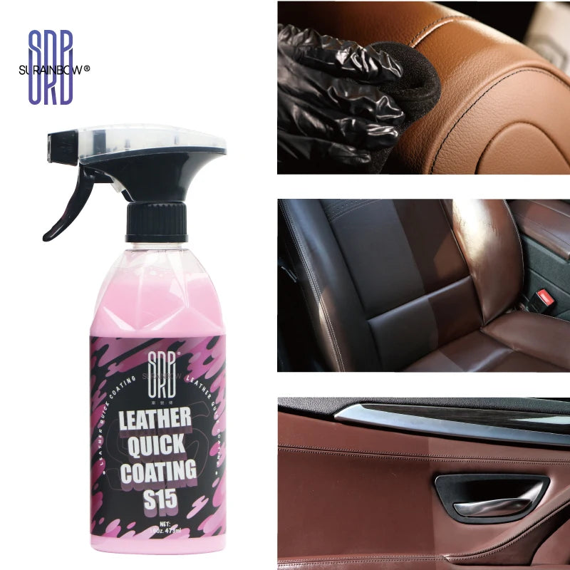 Leather Ceramic Coating - Premium Leather Coating for Car Interior, Furniture, Shoes and Apparel, for All Leather Colours, 16 oz